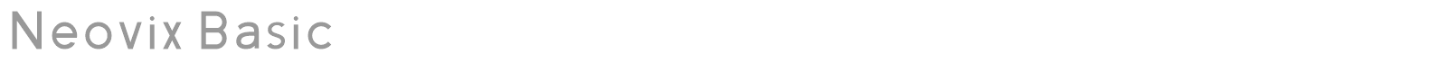 Neovix Basic font preview